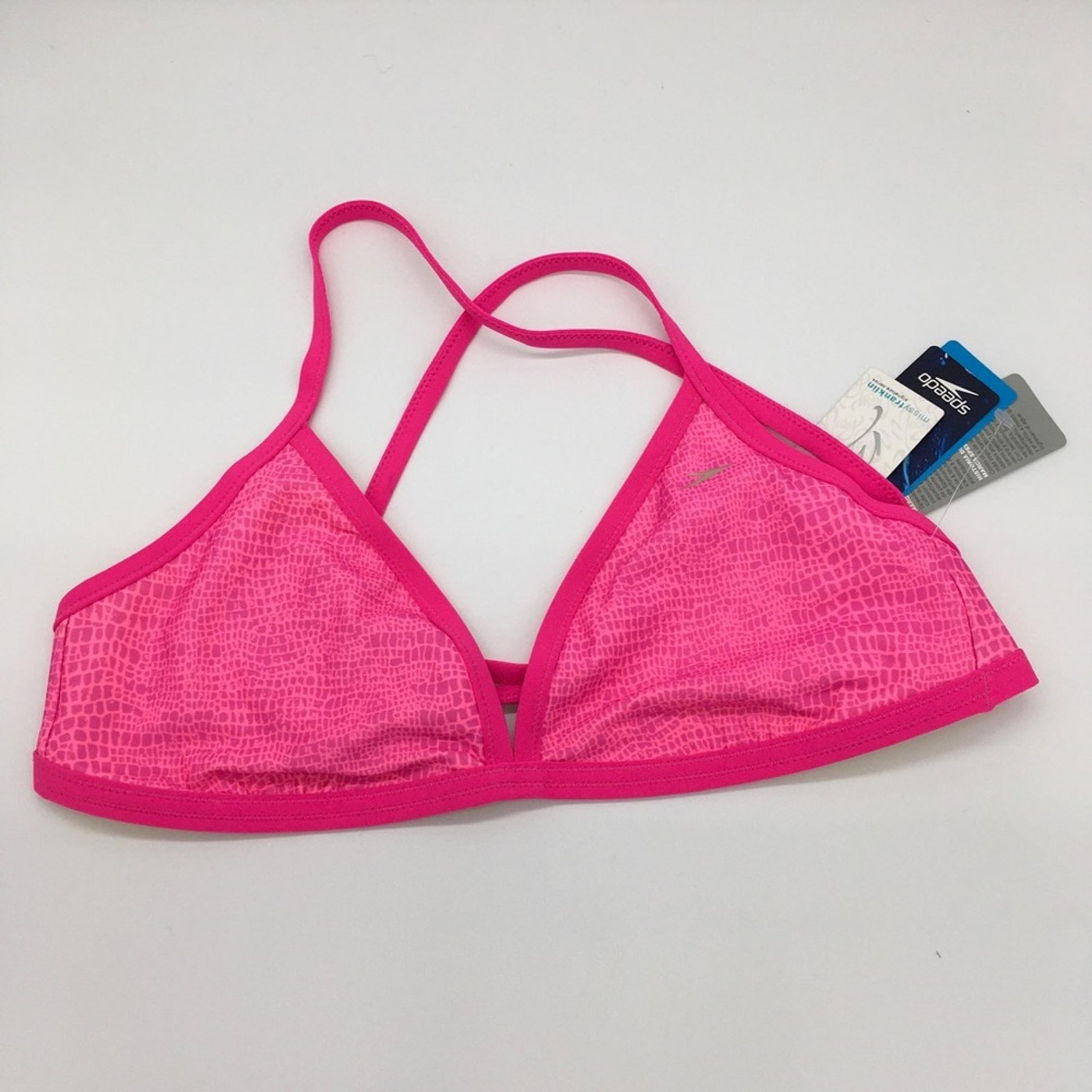 NWT SPEEDO Missy Franklin Triangle Swimsuit Top XL