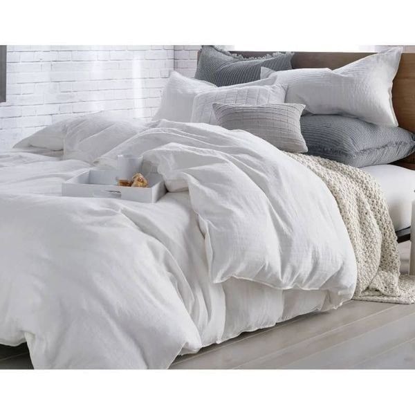 DKNY PURE PURE COMFY KING DUVET COVER IN WHITE 110 x 96