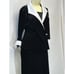 Alex Evenings Women's Stretch Velour Pants Suit W/white Trim SzPM