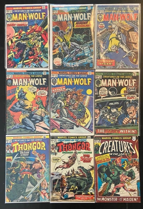 Creatures On The Loose Comic Lot