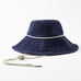 NWT ZARA COTTON BUCKET HAT NAVY SMALL