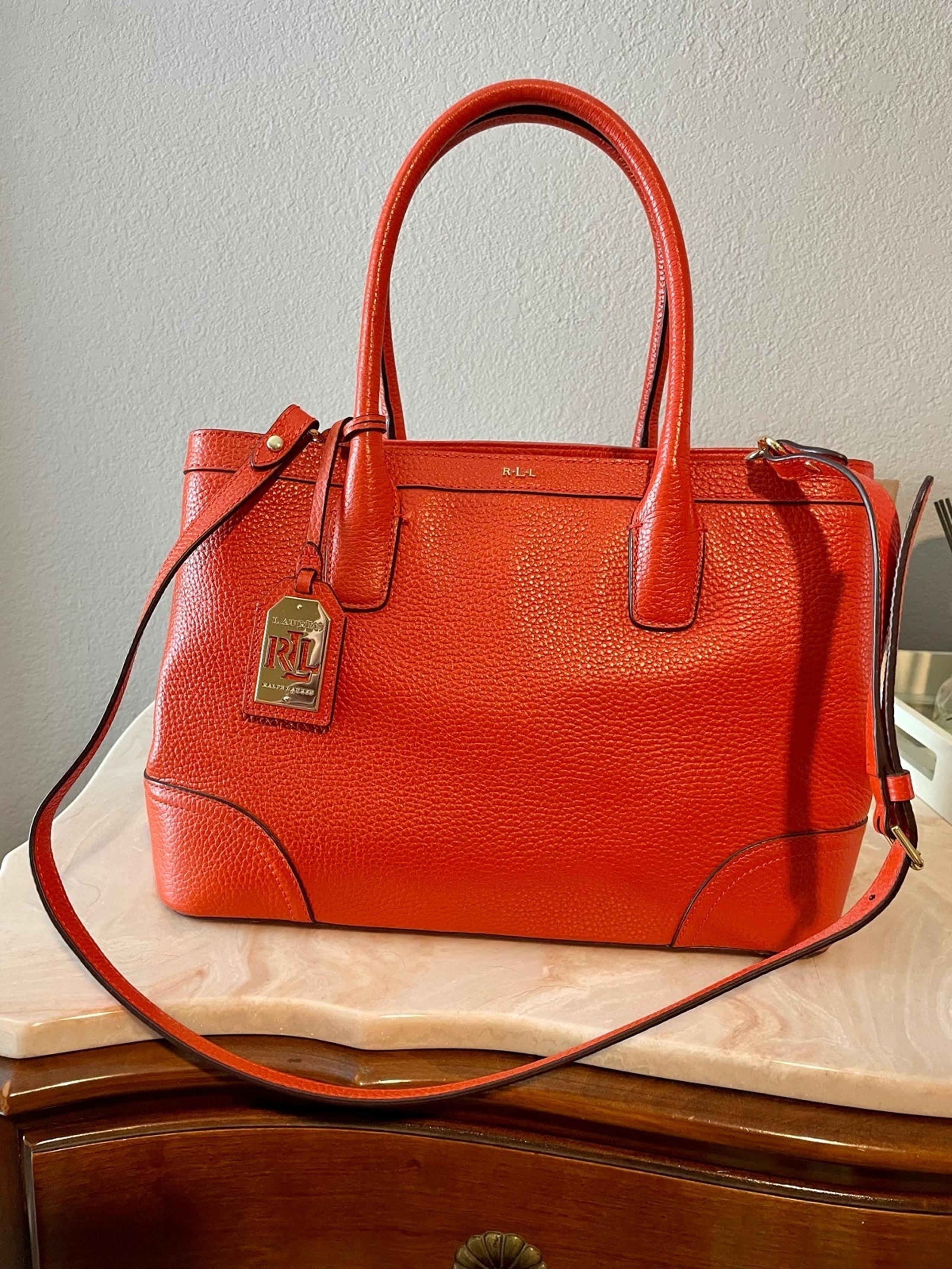 LAUREN Ralph Lauren orange satchel