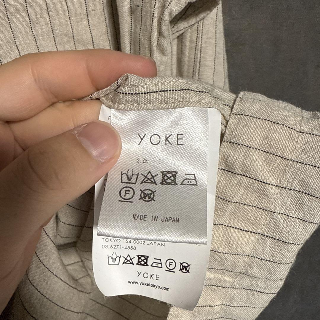 YOKE PIN STRIPE SLEEPING SHIRT JACKET