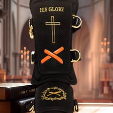 Absolutely Ridiculous ADULT Black Bible Leg Guard