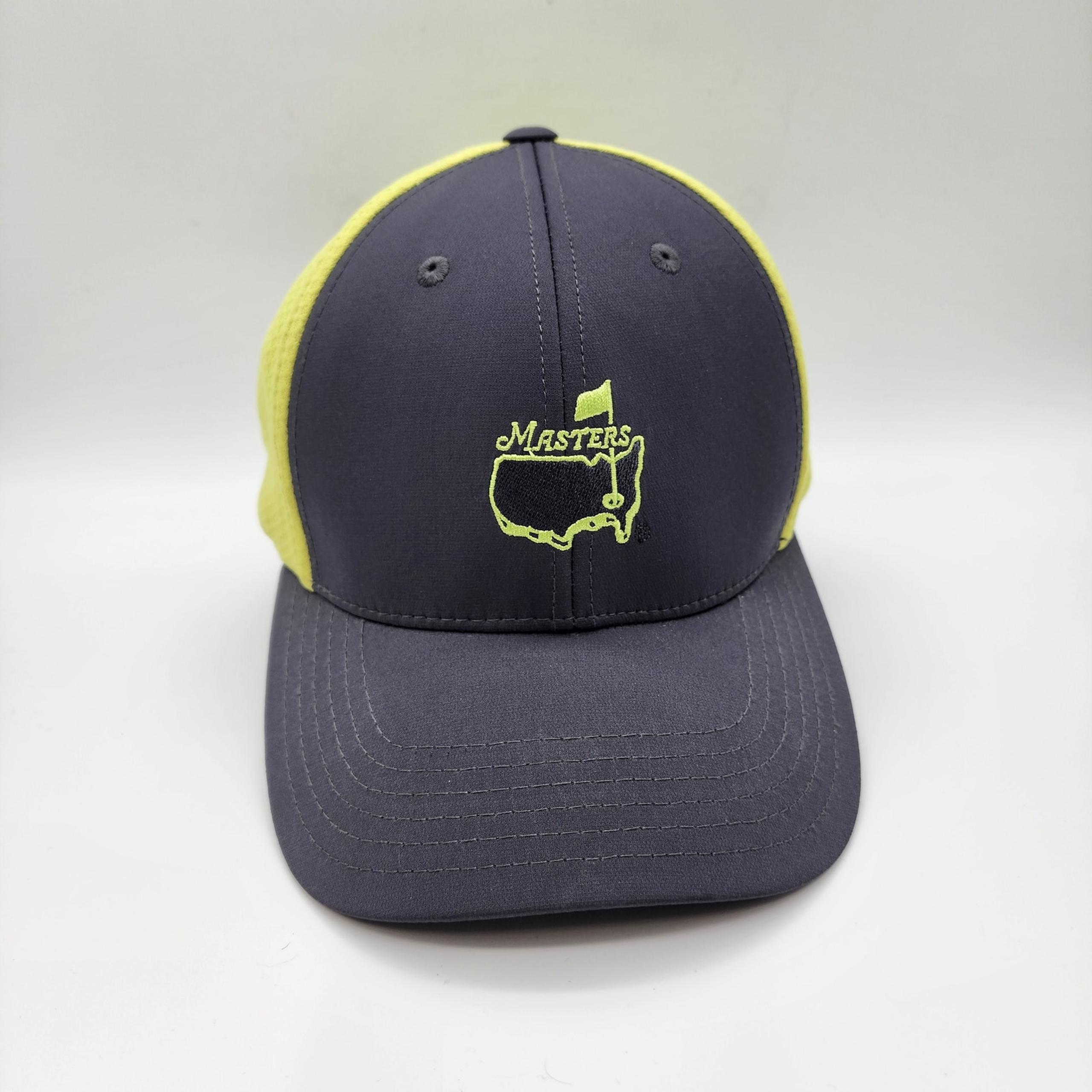 Masters Golf Hat Adjustable Gray Green Unisex Performance Tech American Needle