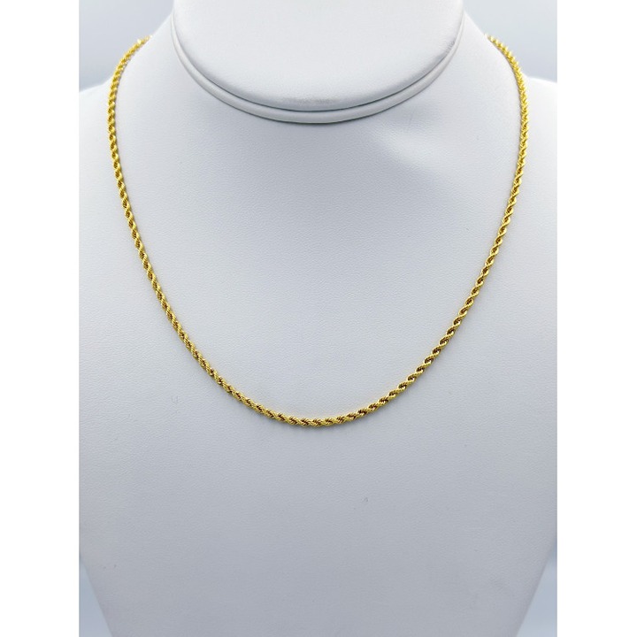 18KGP vintage twist chain 4mm