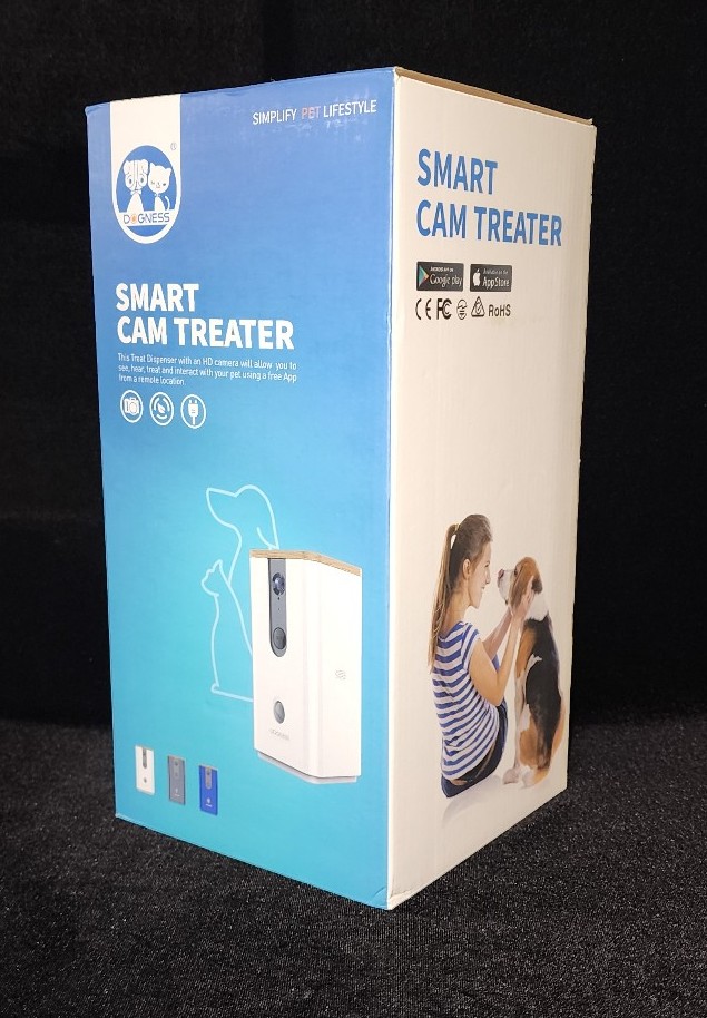 Nib 3in1 Treat Tosser + 2 way speakers + camera (WiFi+app) Attn ALL Pet Lovers