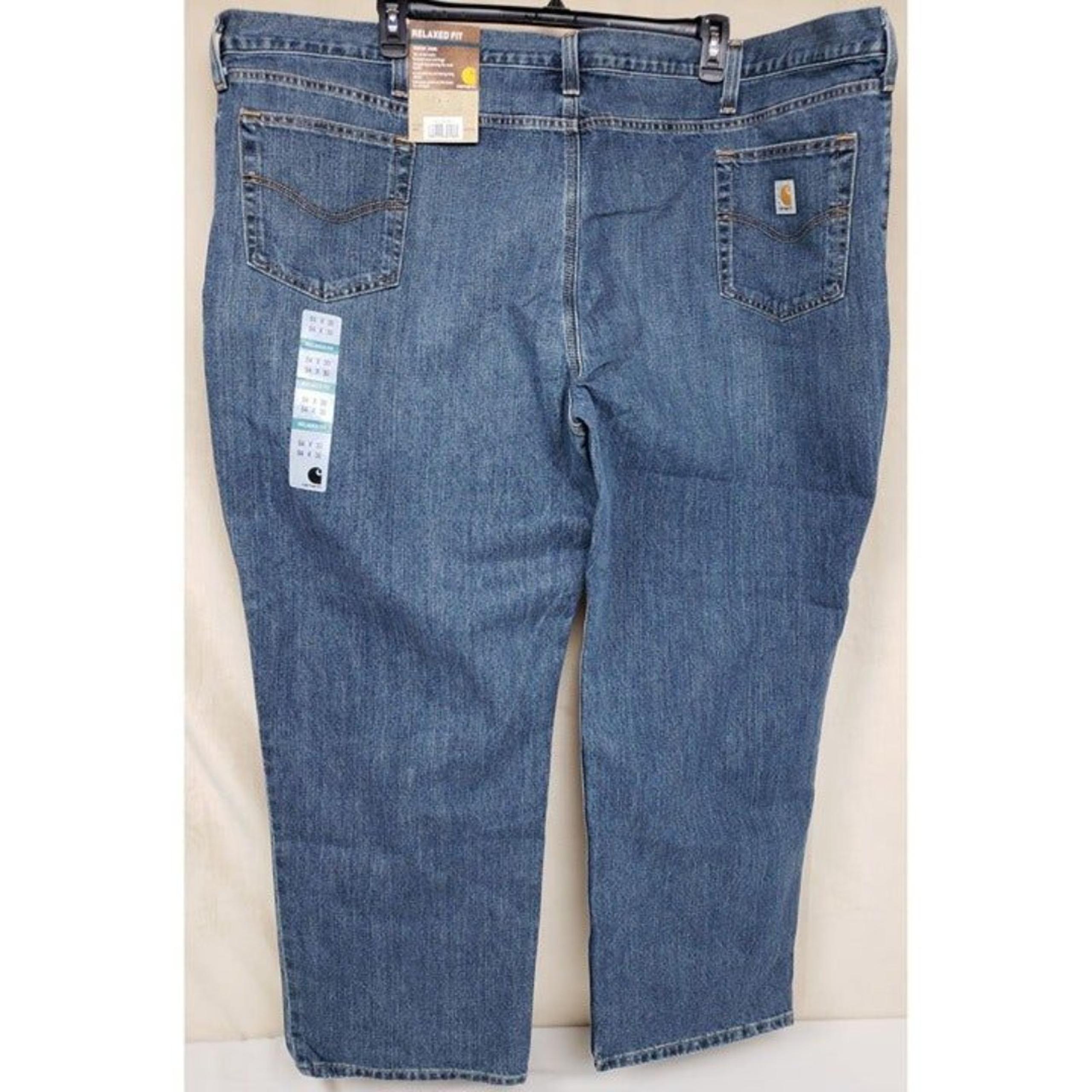 Carhartt Men's 54x30 Holter Jean Relaxed Fit Frontier Blue Denim 101483 980