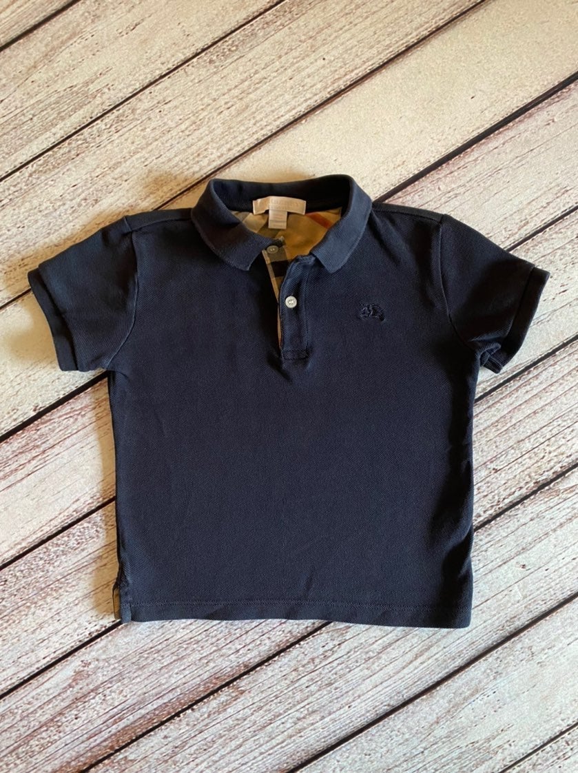 Burberry Boys 4T Toddler Monogram Motif Polo Shirt 