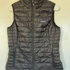 Patagonia Women's Black Poly Puffer Vest Size S