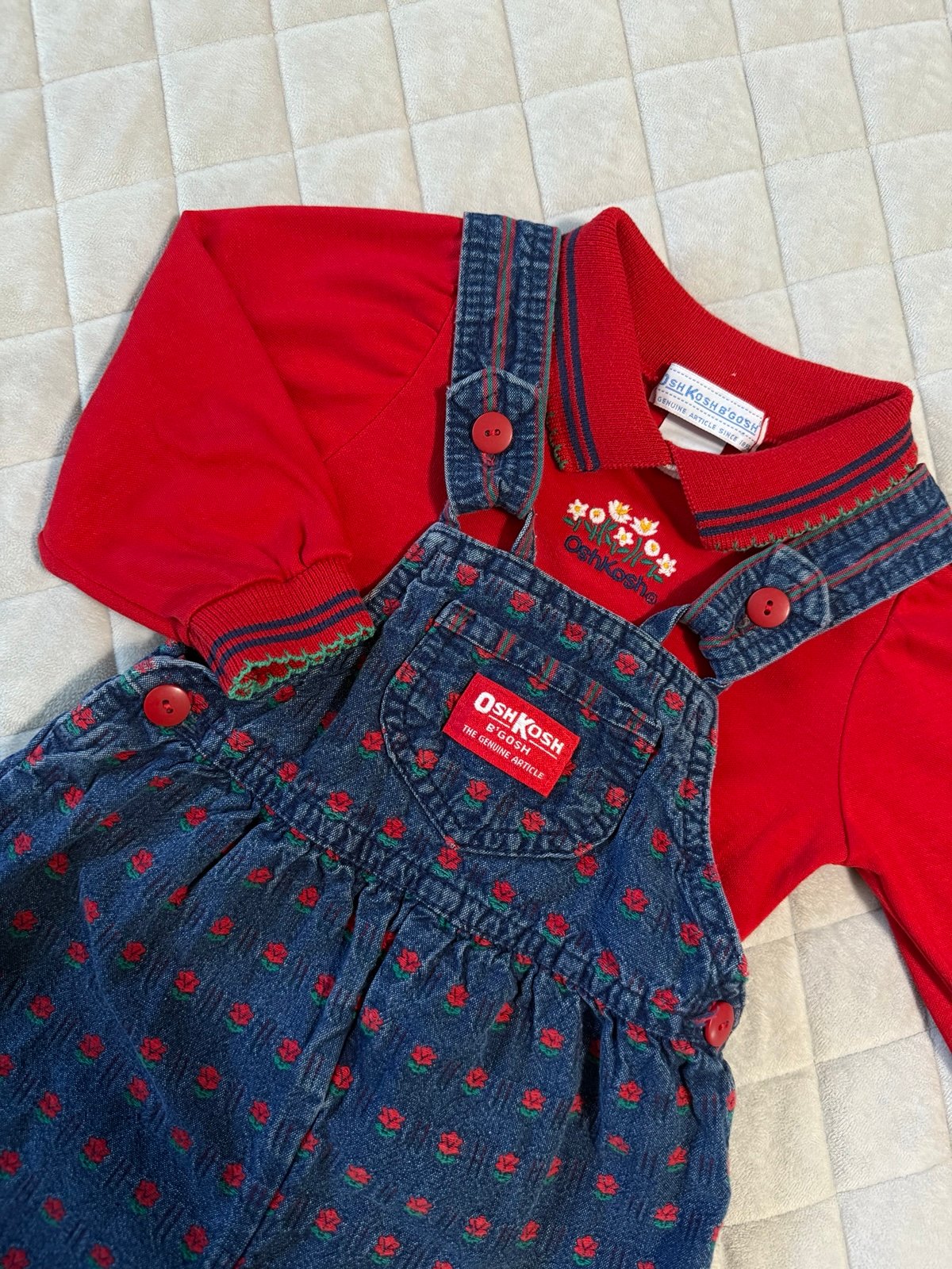 Vintage osh kosh overalls set