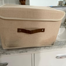 Collapsible Storage Boxes, Washable, Fabric Storage Bins with Lids