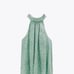 Zara halter polka dot top