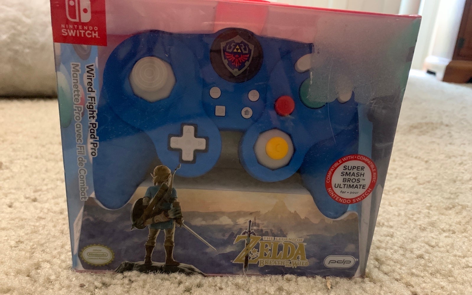 Zelda PDP Breathe of the Wild Switch Wired Pro Controller NEW