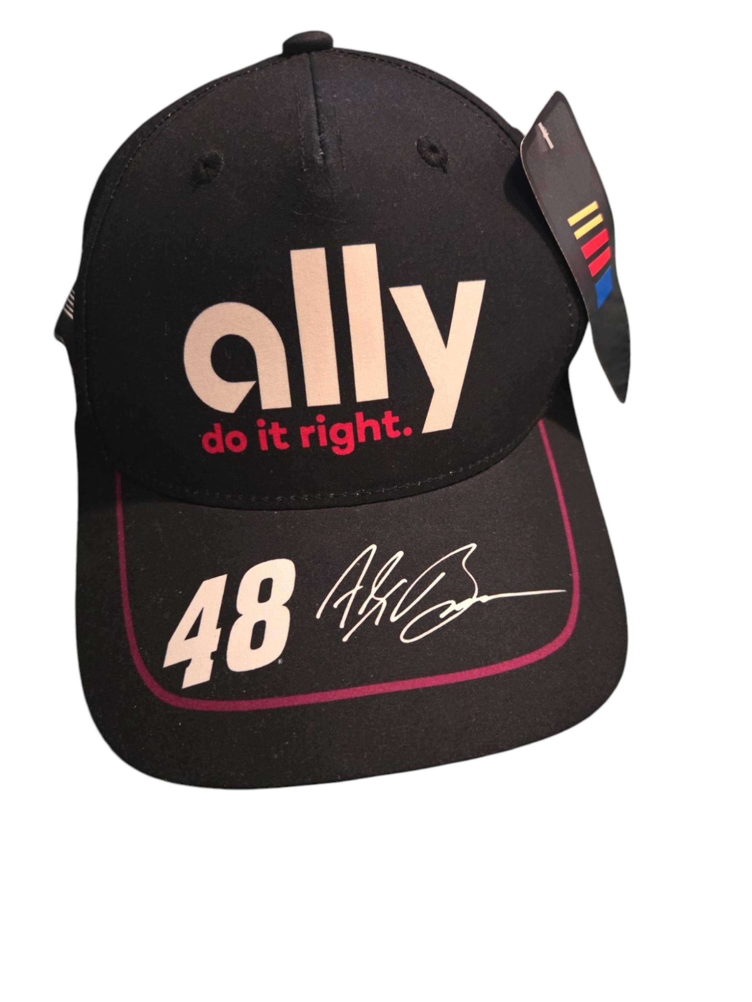 Men's Alex Bowman Nascar Ally adjustable hat cap new black