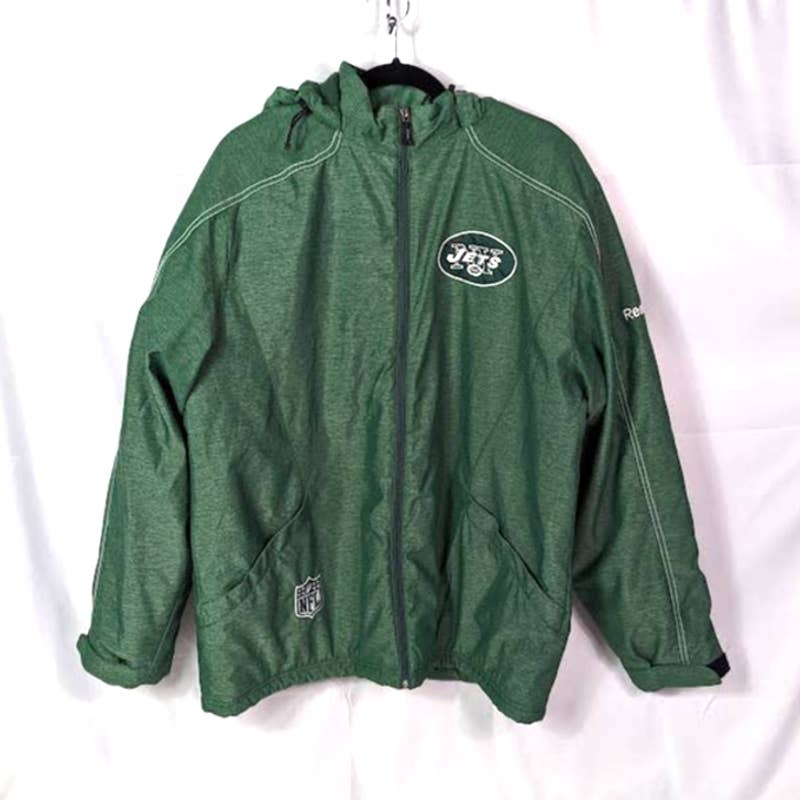 NEW YORK JETS M Reebok NFL Onfield Jacket Winter Heavy
