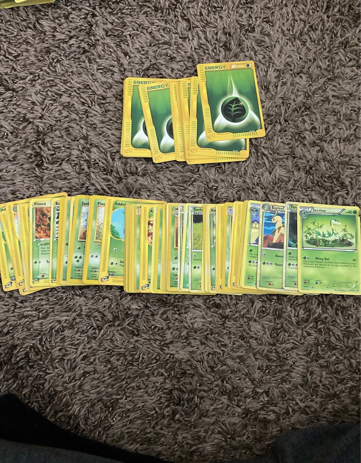 Pokemon card Grass type lot