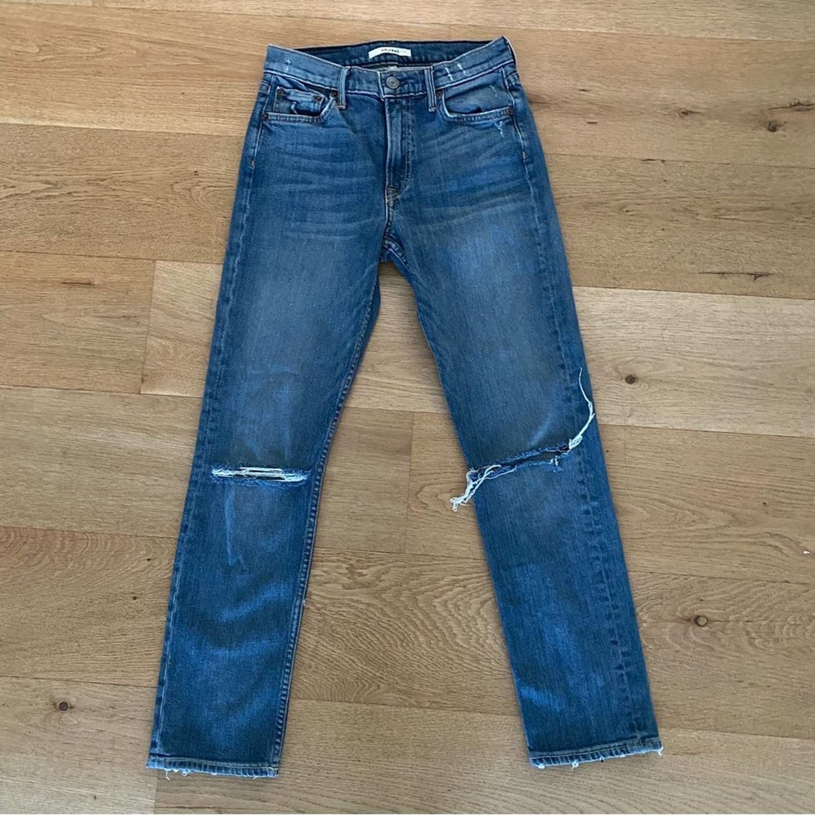 GRLFRND - Naomi High Waist Jeans in Blue