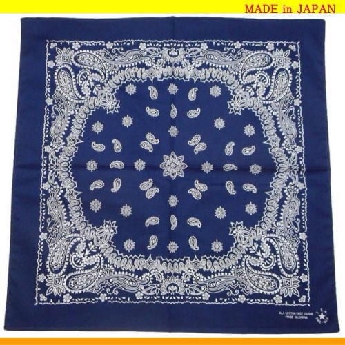 Vintage Indigo Bandana made in Japan