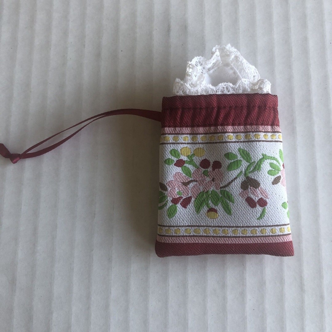 American Girl Meet Felicity Brocade Purse Bag & Handkerchief