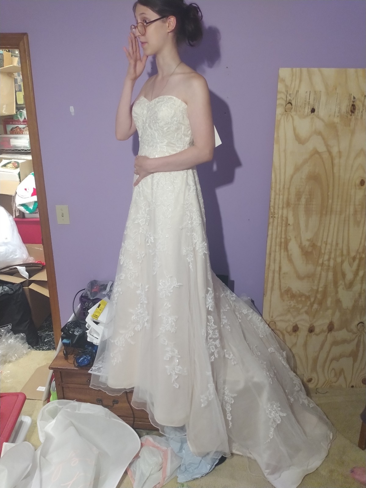 Lace wedding gown