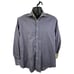 Robert Graham Flip Cuff Longsleeve Dress Casual Shirt Blue Gold Stripe Sz Medium