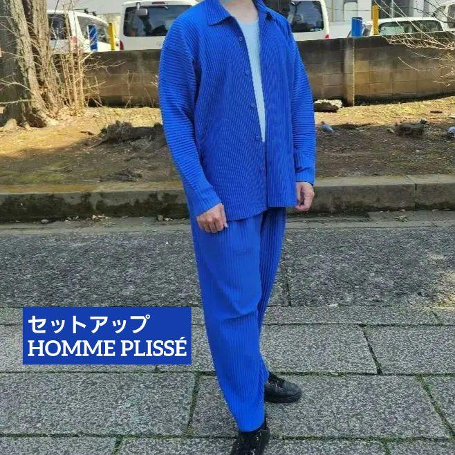 Pleated Shirt Jacket & Pants Set-up