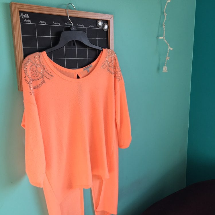 Quarter Sleeve Coral Shirt