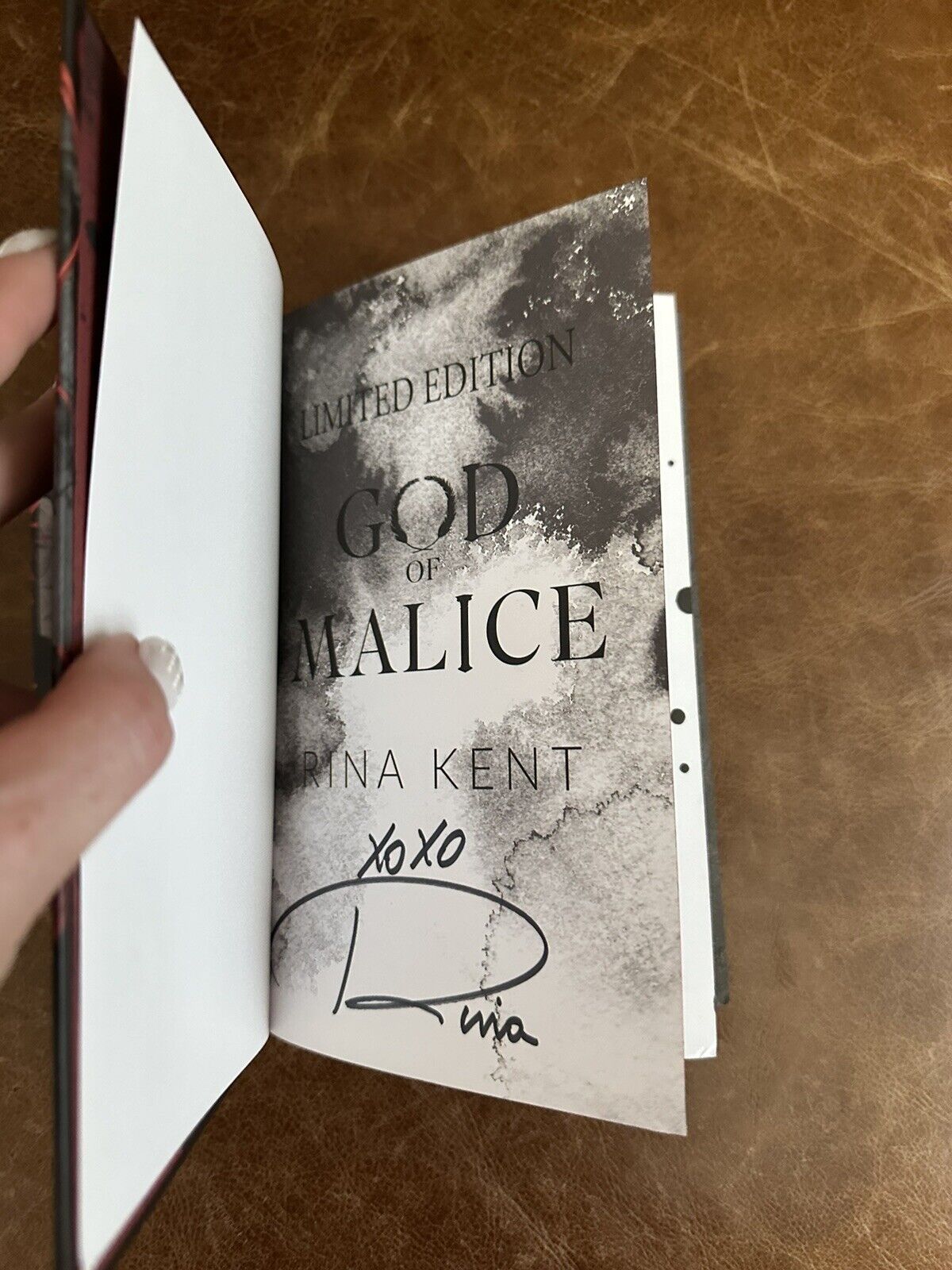 Rina Kent Foild & Signed Special Edition God of Malice *centered cover*