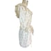 Reformation Indio Dress Off-the-Shoulder Off-White Yellow Flowers 100% Linen XS