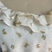 Reformation Indio Dress Off-the-Shoulder Off-White Yellow Flowers 100% Linen XS