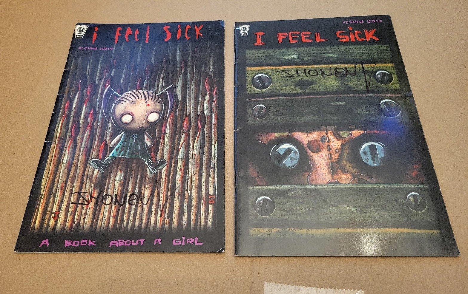 Signed - I Feel Sick #1-2 comics