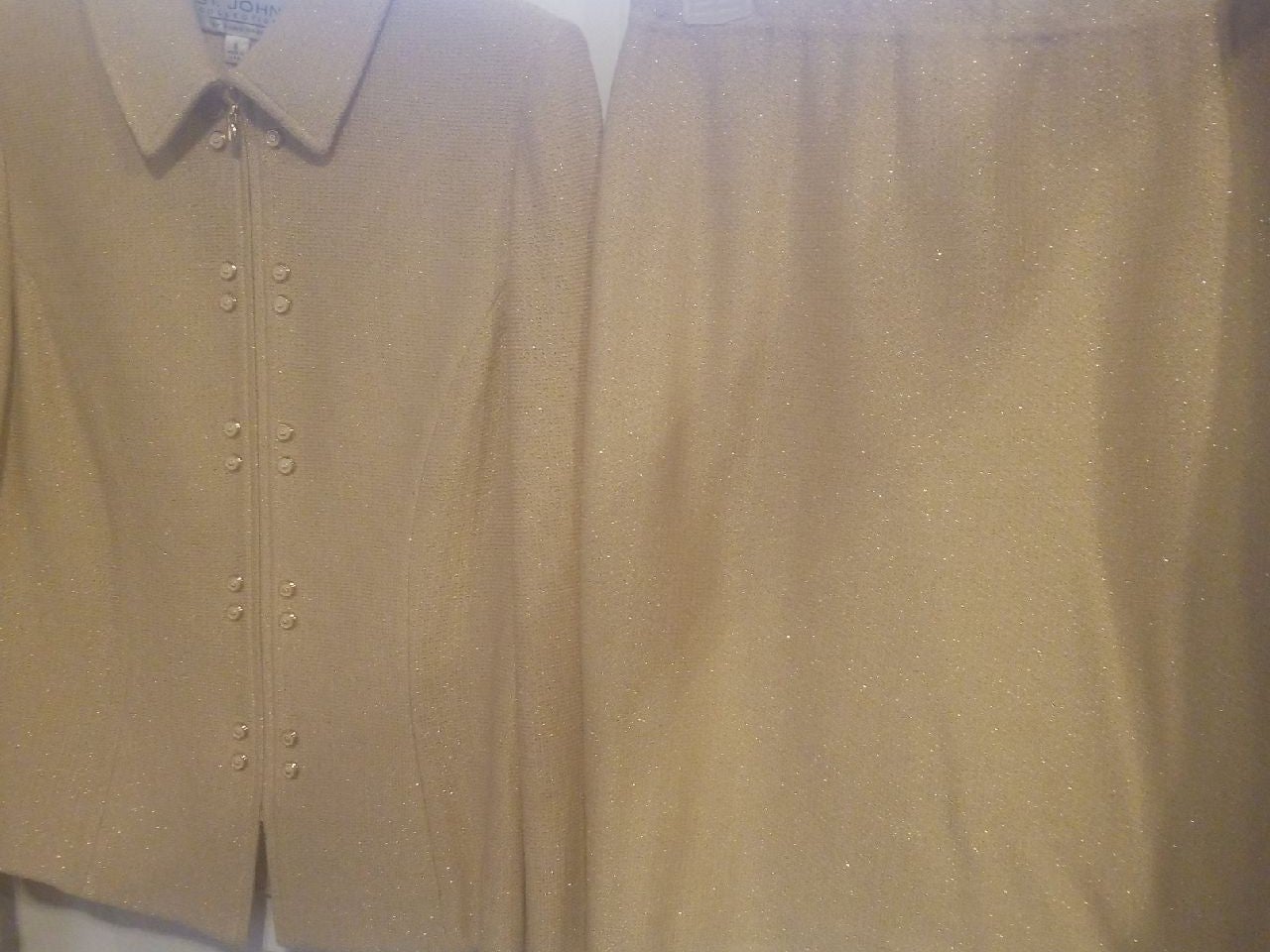 st john knit gold women suit