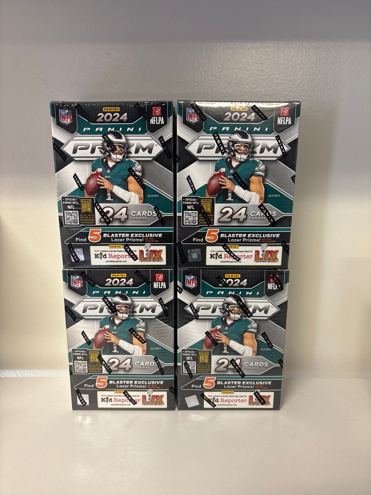 (4) 2024 Panini Prizm Football Blaster 4-Box Lot