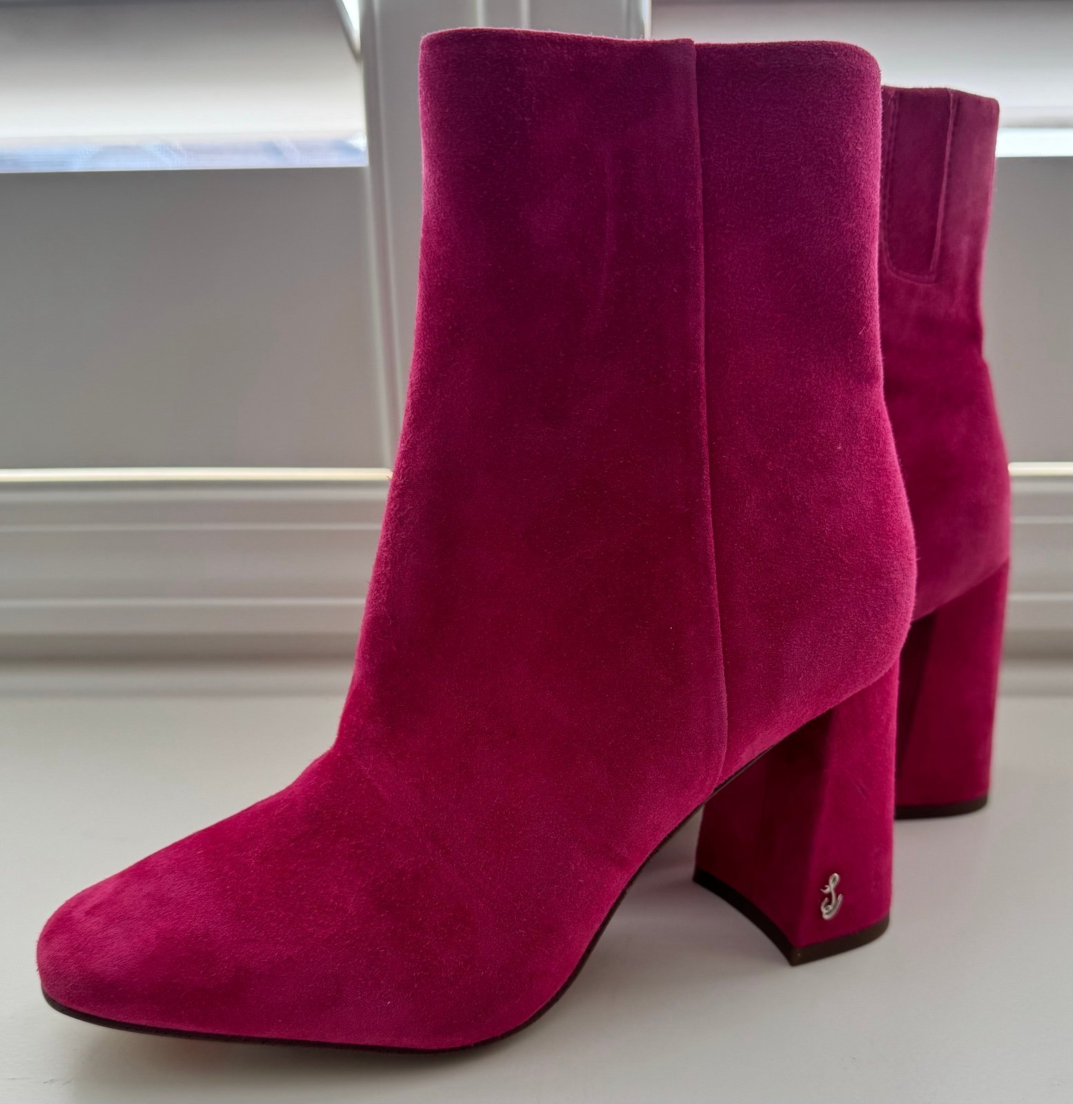 NEW Sam Edelman Suede CODIE ANKLE BOOTIE Size 6 In Color Magentaros 170 Retail