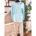 Secret Treasure Women's Cotton Long Sleeve Top Shirt & Trouser 2 Piece Suit M