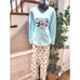 Secret Treasure Women's Cotton Long Sleeve Top Shirt & Trouser 2 Piece Suit M