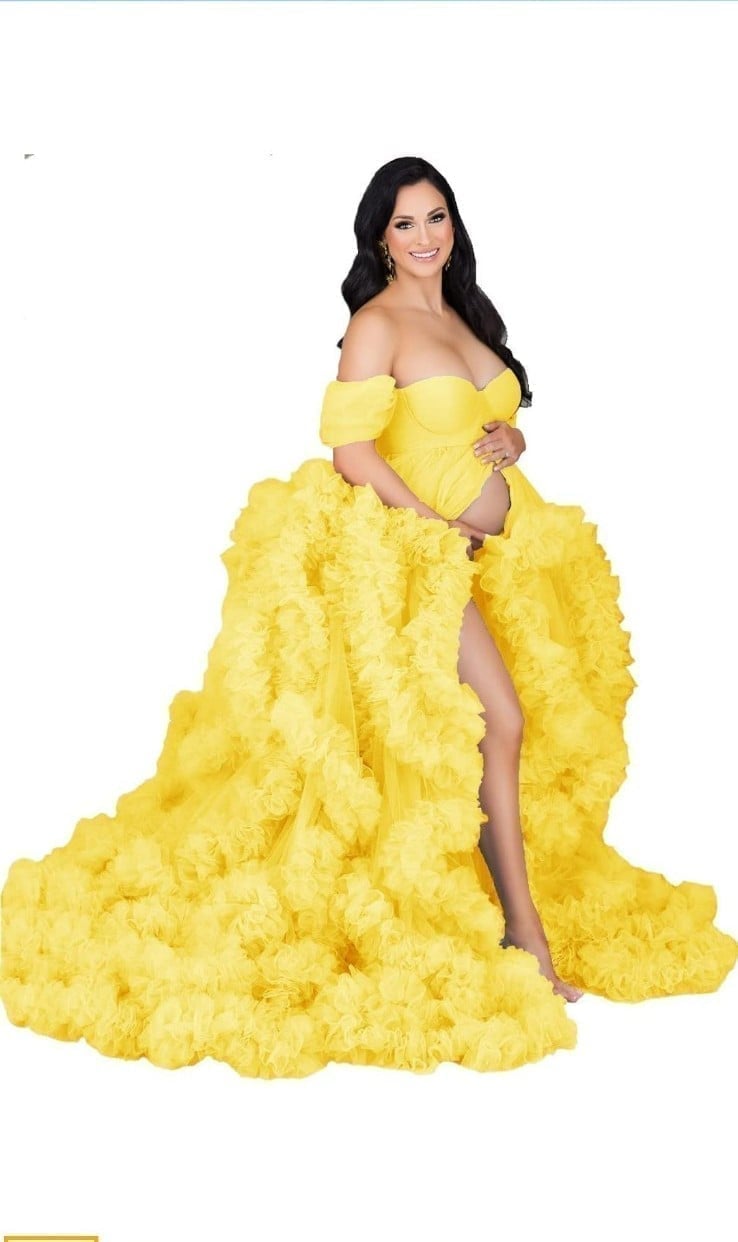 Lace Tulle Maternity Dress For Photo Shoot Maternity Wedding