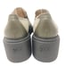 Stuart Weitzman Soho Loafers Platform Slip On Shoe Velvet Green Women's Size 8.5