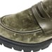 Stuart Weitzman Soho Loafers Platform Slip On Shoe Velvet Green Women's Size 8.5