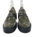 Stuart Weitzman Soho Loafers Platform Slip On Shoe Velvet Green Women's Size 8.5