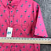 Fresh Prints of Bel-Air Button Down Shirt Size Large Pink Flamingo