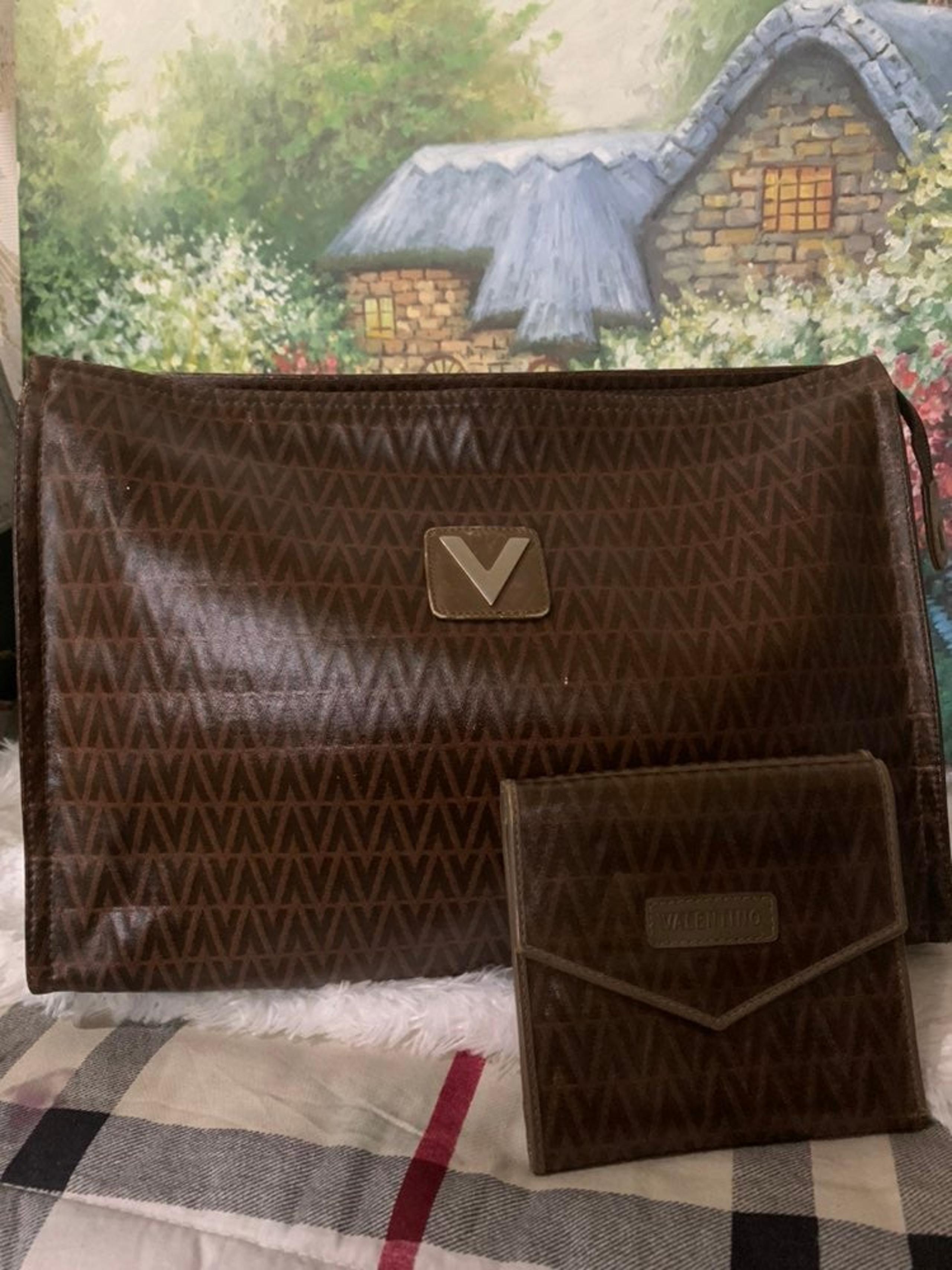 Mario Valentino Clutch and Wallet Bundle