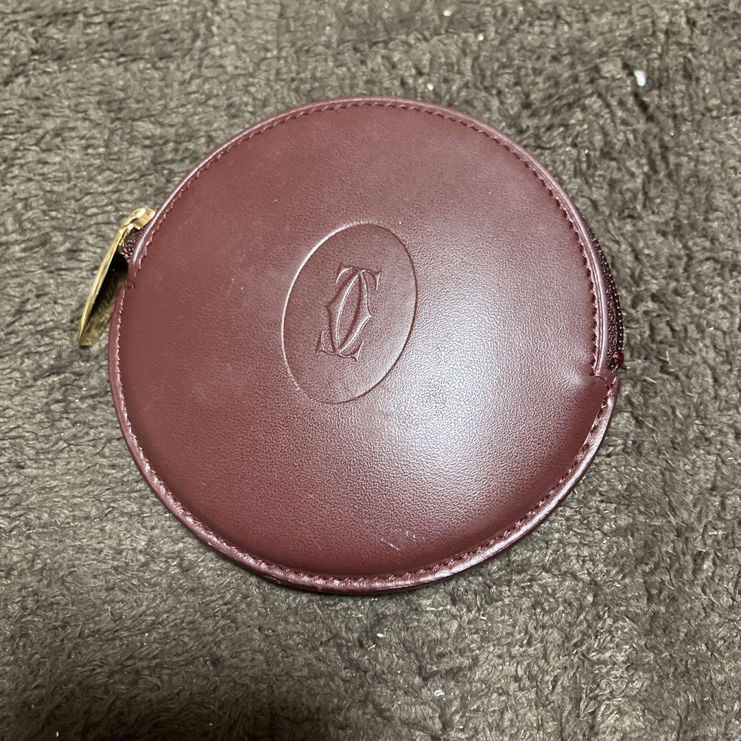 Cartier Burgundy Coin Case, Brand New, Cartier