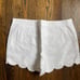 Lilly Pulitzer White Scalloped Buttercup Shorts