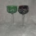Antique lead crystal wine glasses