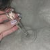 Antique lead crystal wine glasses