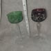 Antique lead crystal wine glasses