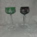Antique lead crystal wine glasses