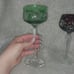 Antique lead crystal wine glasses